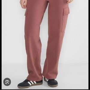 Aritzia Burnt Orange Straight Leg Cargo Pants
